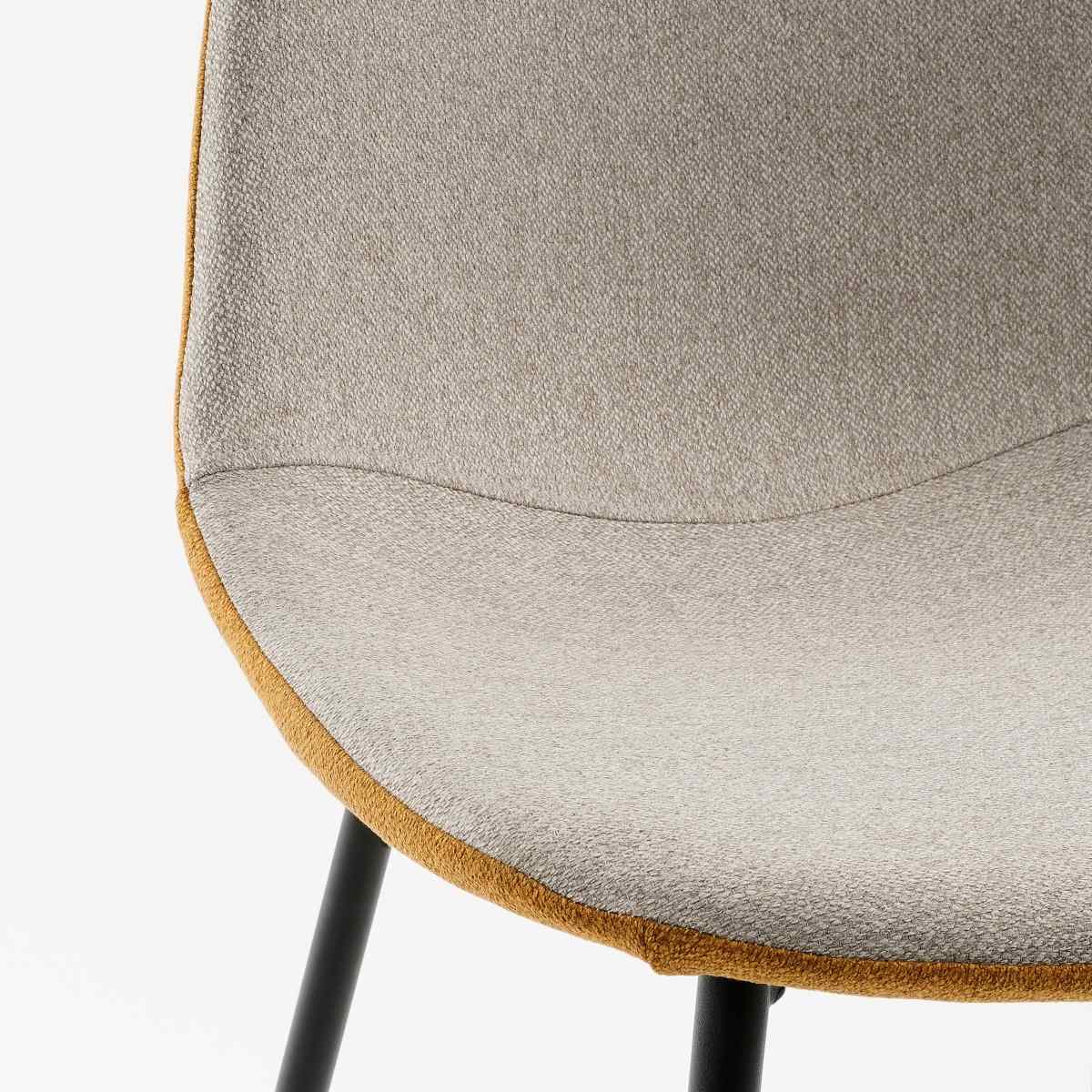 Mica Decorations Tallos Stoel - 43x53x82 cm - Polyester - Beige