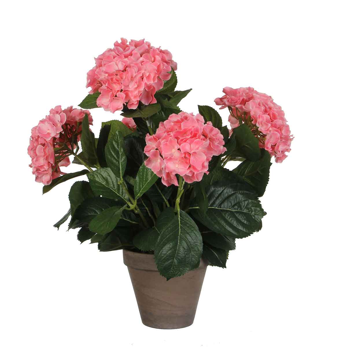 Mica Decorations Hortensia Kunstplant - 45x45 cm - Pot - Roze