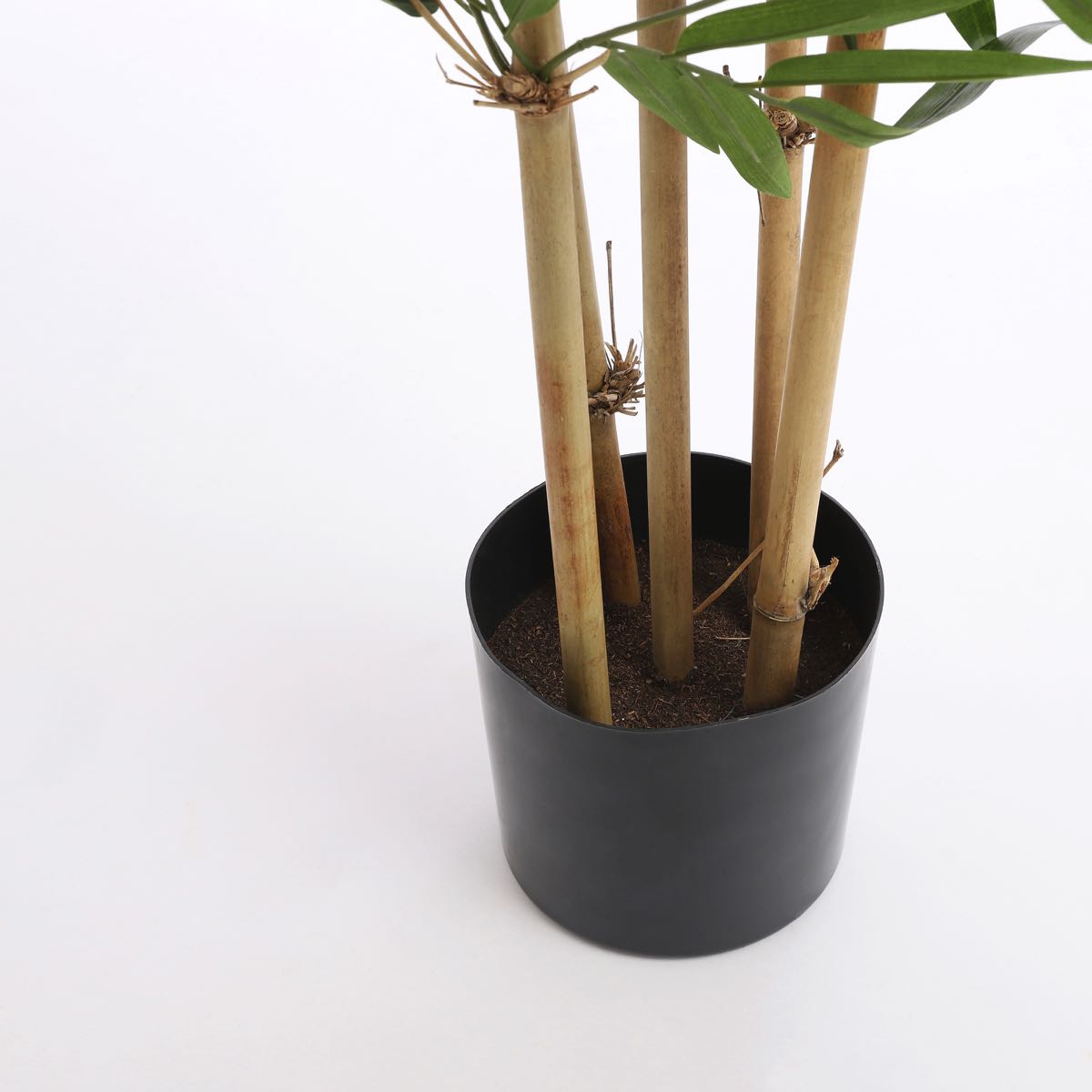 Mica Decorations bamboe groen in plastic pot maat in cm: 140 x 100