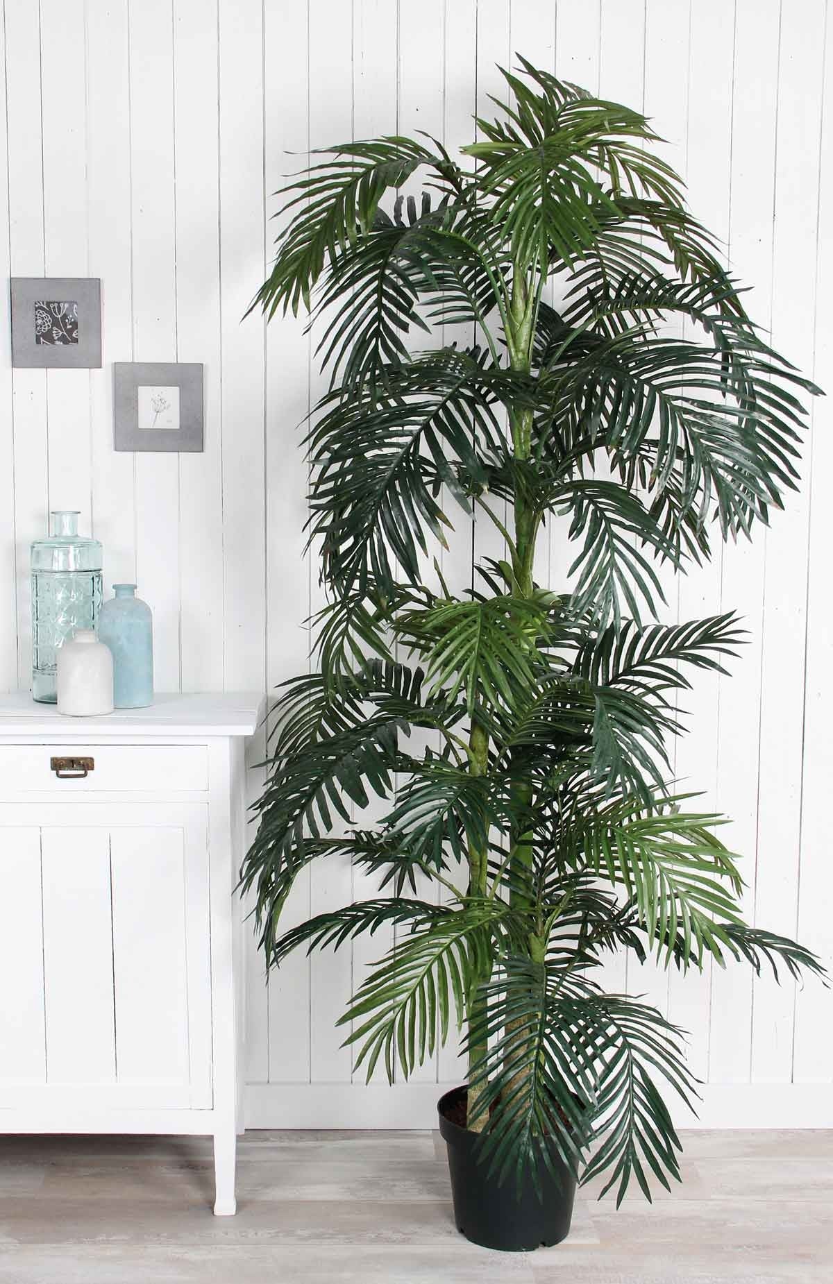 Mica Decorations Areca Palm Kunstplant - H220xØ115 cm - In Pot - Groen
