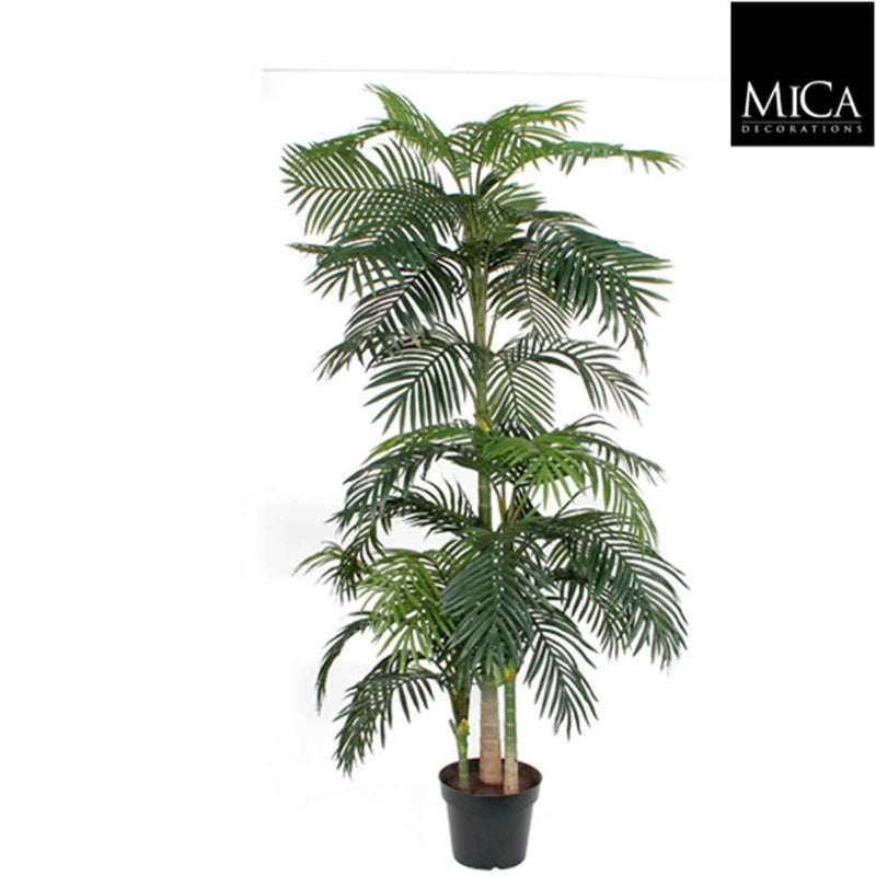 Mica Decorations Areca Palm Kunstplant - H220xØ115 cm - In Pot - Groen
