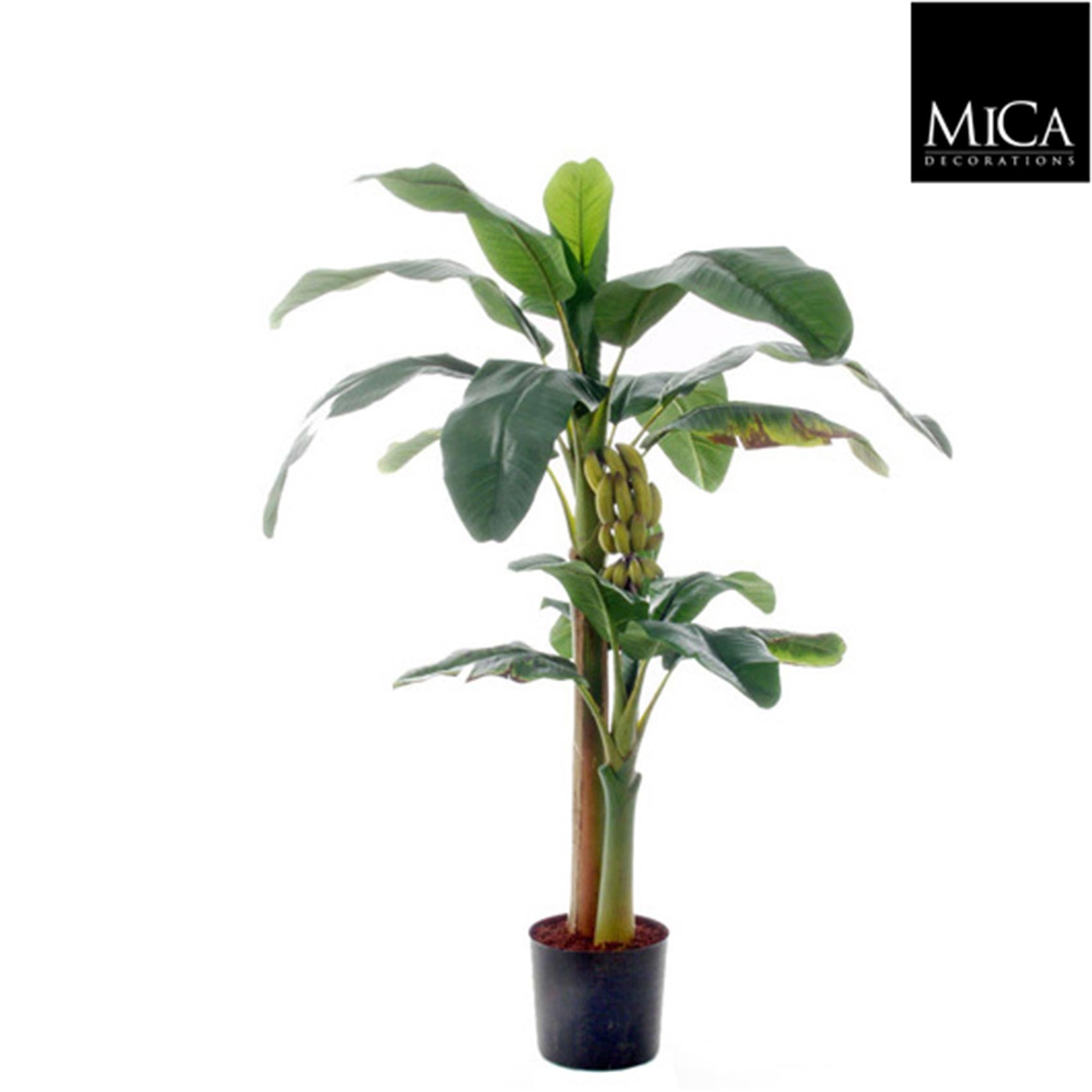 Mica Decorations bananenboom maat in cm: 120 x 90 in plastic pot