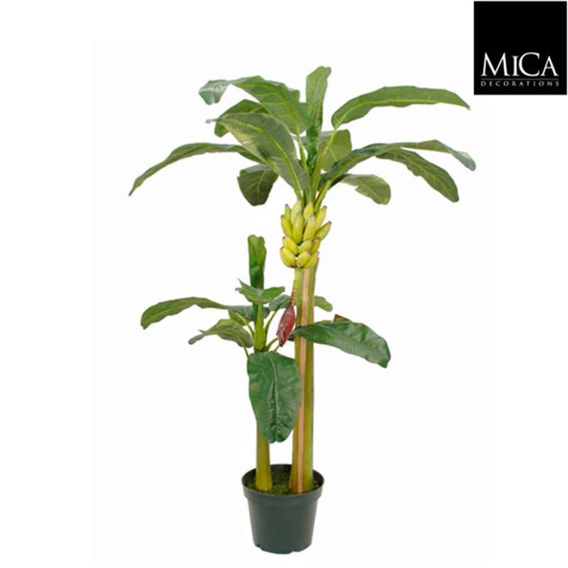 Mica Decorations bananenboom h180d115 groen in pot