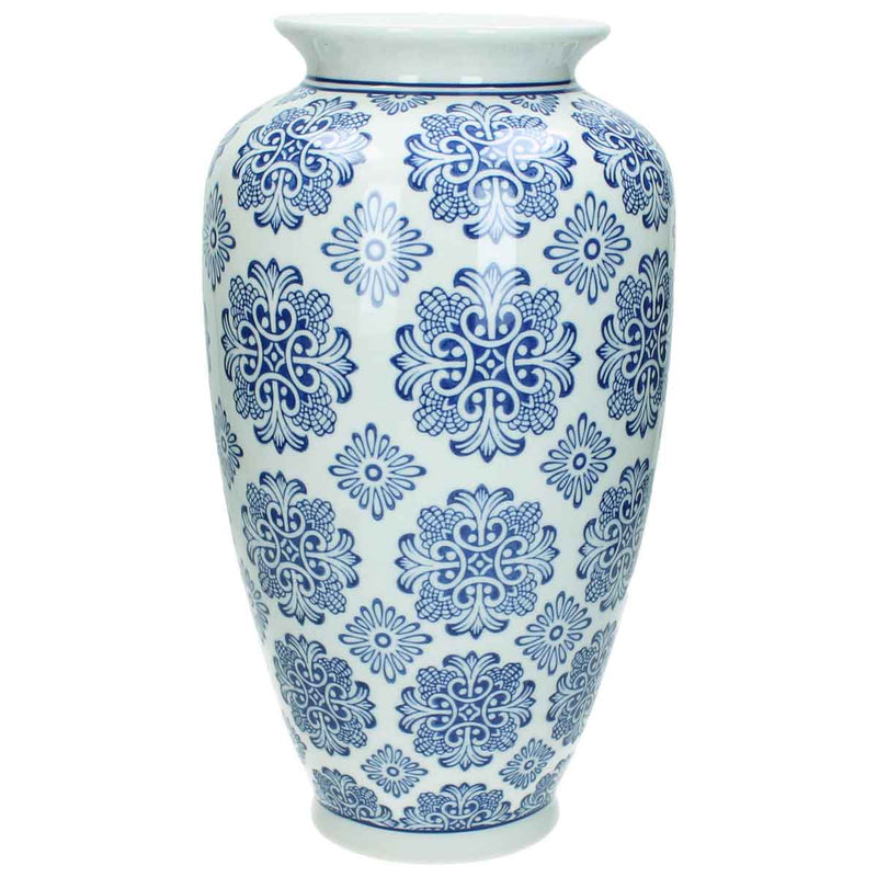 SVJ Home Decorations Vaas - H36 x Ø18 cm - Chinees Porselein - Blauw