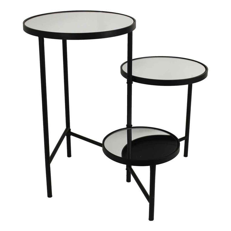 SVJ Home Decorations Mensa Tafel - H60 x Ø37 cm - Metaal - Zwart