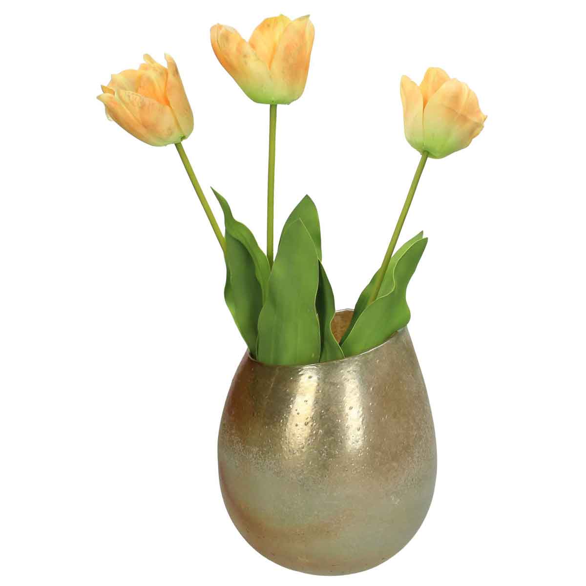 SVJ Home Decorations Vaas - H26 x Ø22 cm - Glas - Bloemenvaas