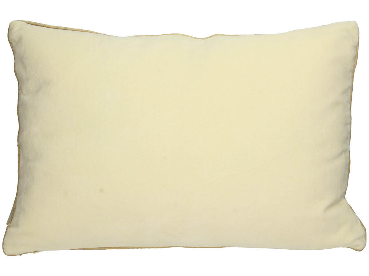 SVJ Home Decorations Velvet Kussen - 40 x 60 cm - Fluweel - Geel