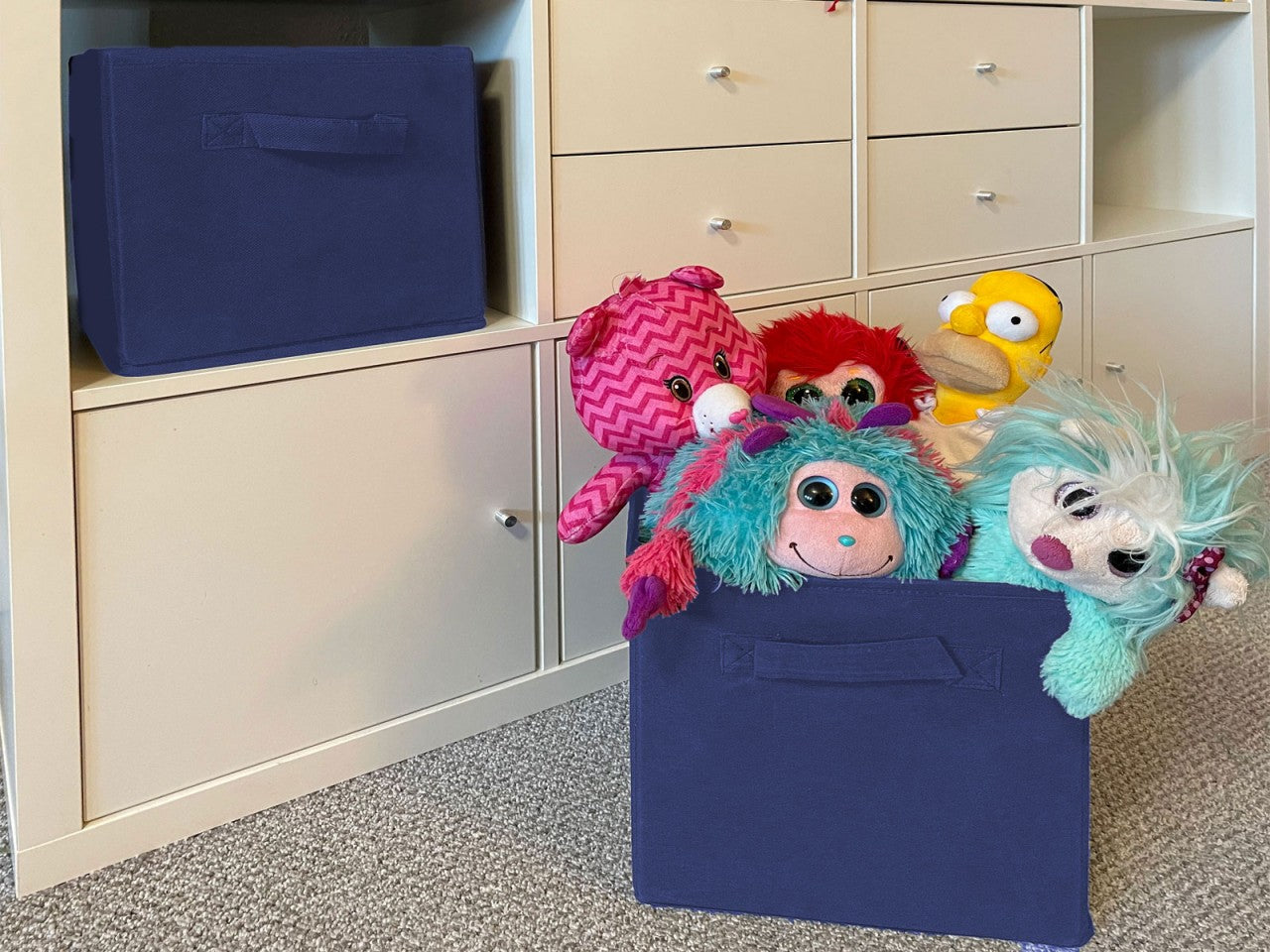 SVJ Opvouwbare Opbergbox Vierkant - 27x28x27 cm - Zwart - Set van 6