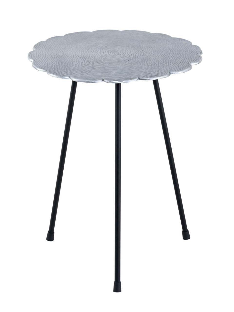 SVJ Bijzettafel Rond - 35 x 37 x 45 cm - Aluminium - Zilver