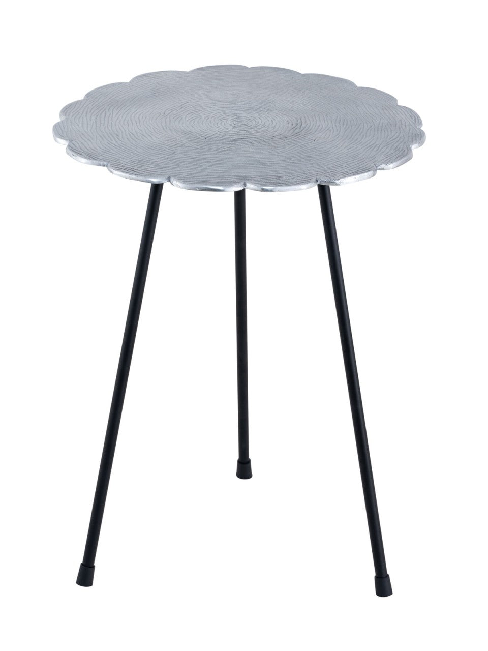 SVJ Bijzettafel Rond - 35 x 37 x 45 cm - Aluminium - Zilver