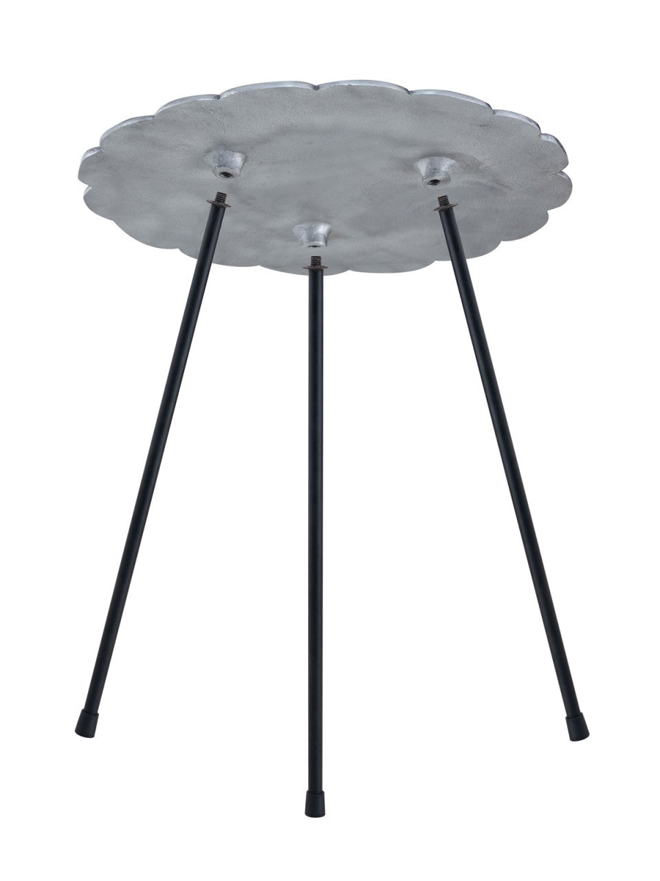 SVJ Bijzettafel Rond - 35 x 37 x 45 cm - Aluminium - Zilver
