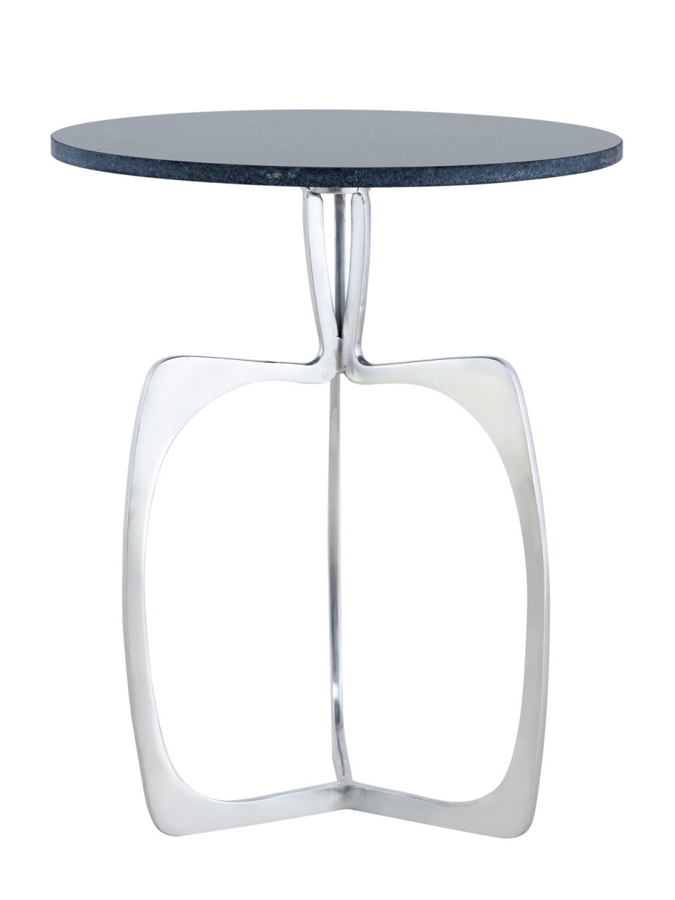 SVJ Bijzettafel - 45 x 45 x 56 cm - Marmer - Zilver