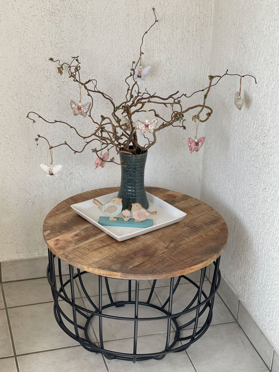 SVJ Salontafel Rond - 55 x 55 x 37 cm - Metaal - Zwart
