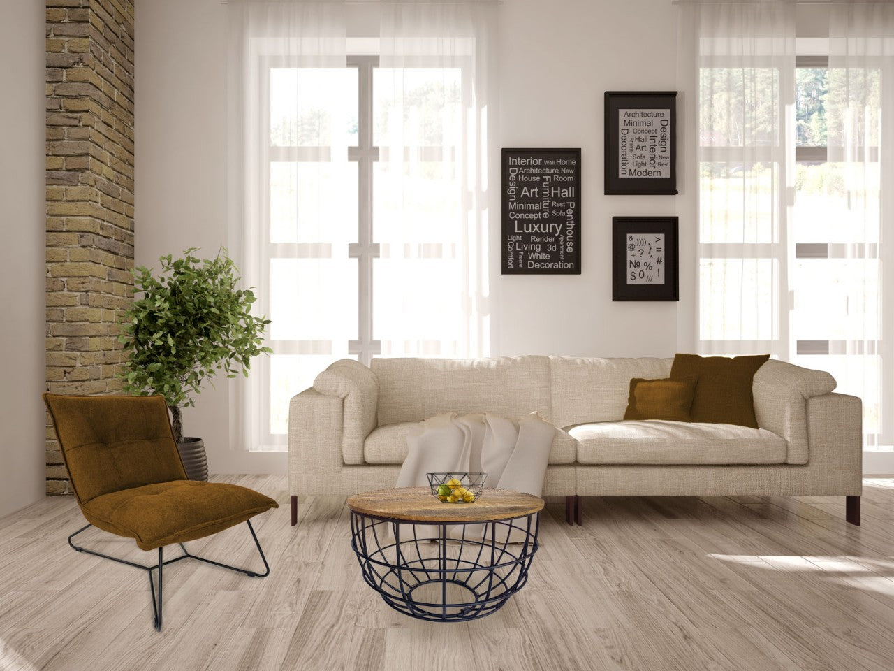 SVJ Salontafel Rond - 55 x 55 x 37 cm - Metaal - Zwart