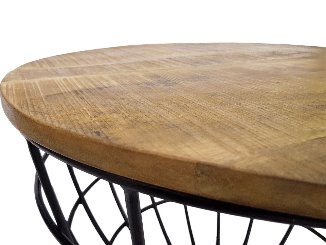 SVJ Salontafel Rond - 55 x 55 x 37 cm - Metaal - Zwart