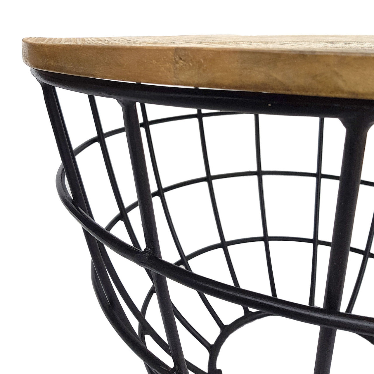 SVJ Salontafel Rond - 55 x 55 x 37 cm - Metaal - Zwart