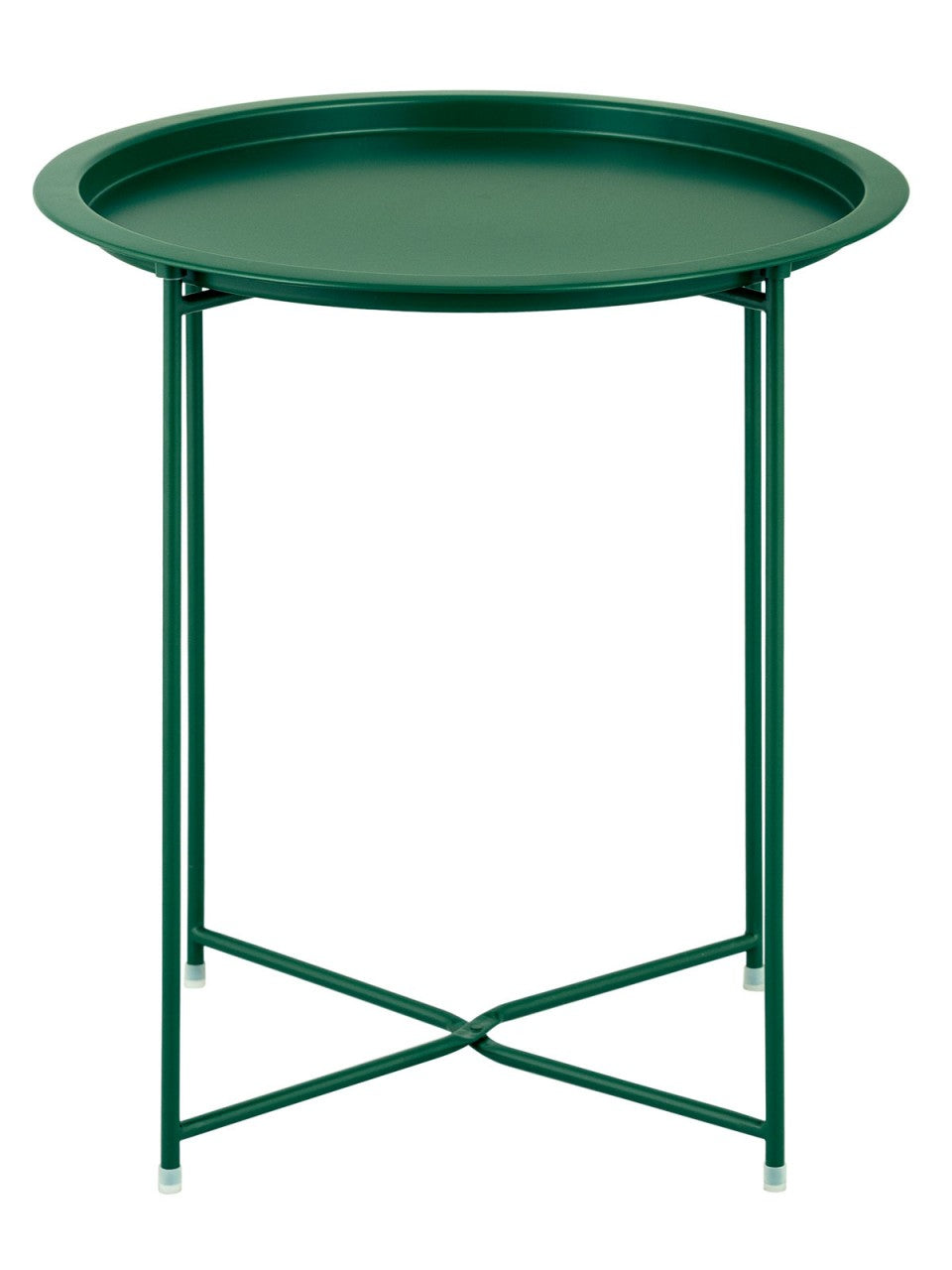 SVJ Bijzettafel Rond - 47 x 47 x 51 cm - Metaal - Olijfgroen