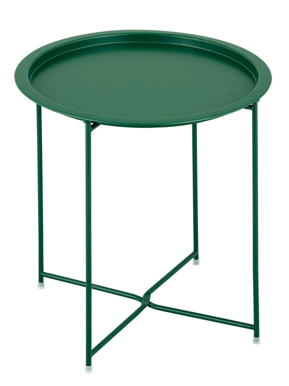 SVJ Bijzettafel Rond - 47 x 47 x 51 cm - Metaal - Olijfgroen