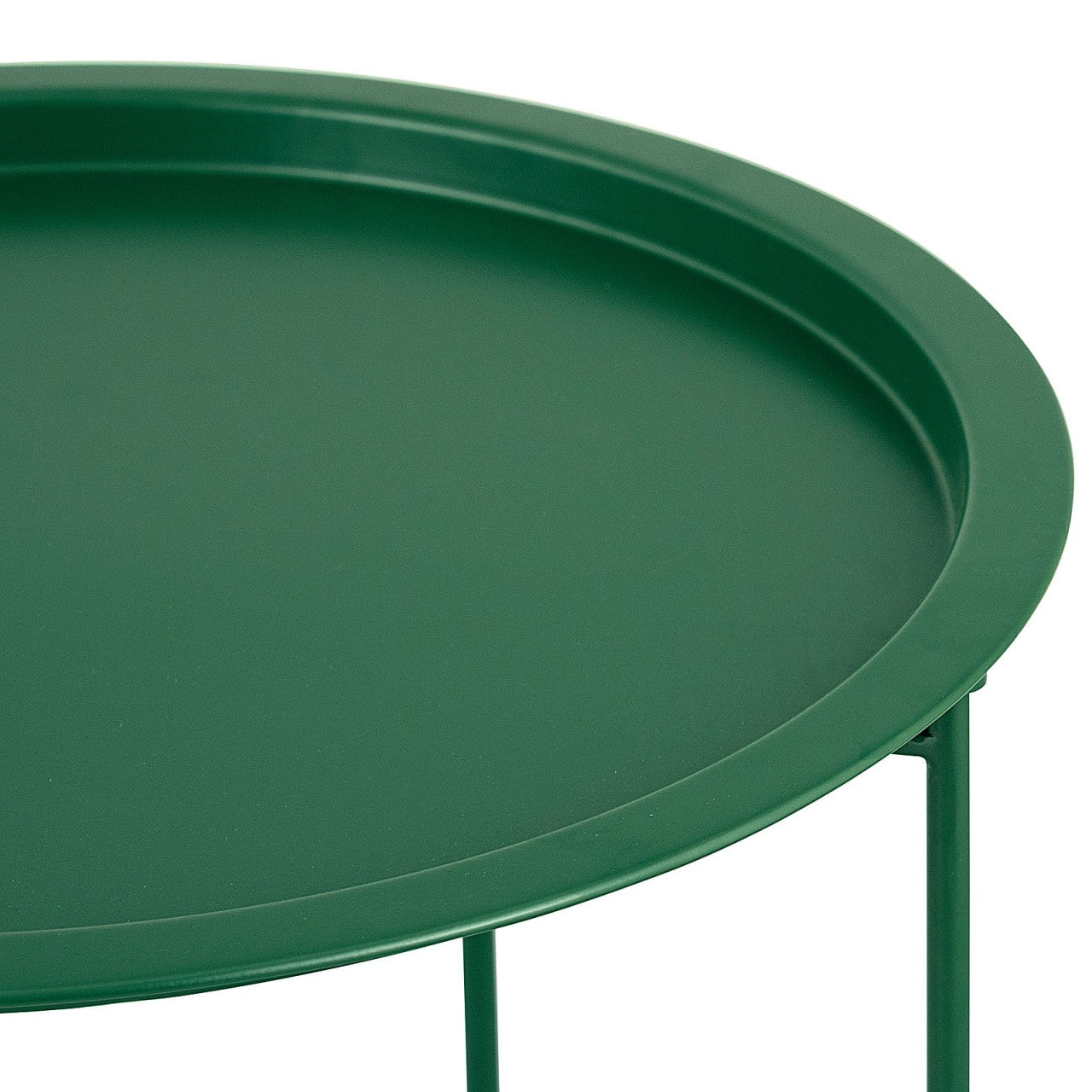 SVJ Bijzettafel Rond - 47 x 47 x 51 cm - Metaal - Olijfgroen