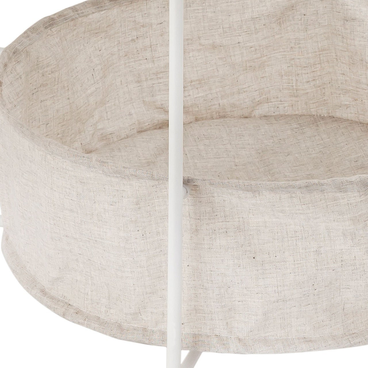 SVJ Bijzettafel Rond - 47 x 47 x 51 cm - Metaal - Wit
