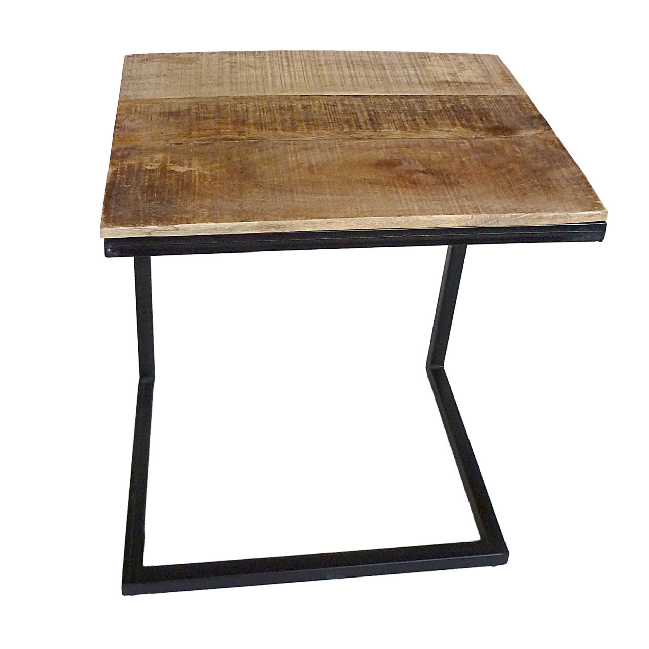 SVJ Bijzettafel Rechthoekig - 30x40x48 cm - Metaal - Zwart - Set van 2