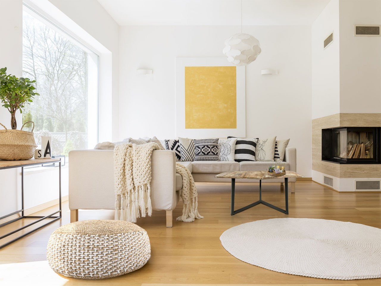 SVJ Salontafel  - 56 x 74 x 45 cm - Metaal - Zwart