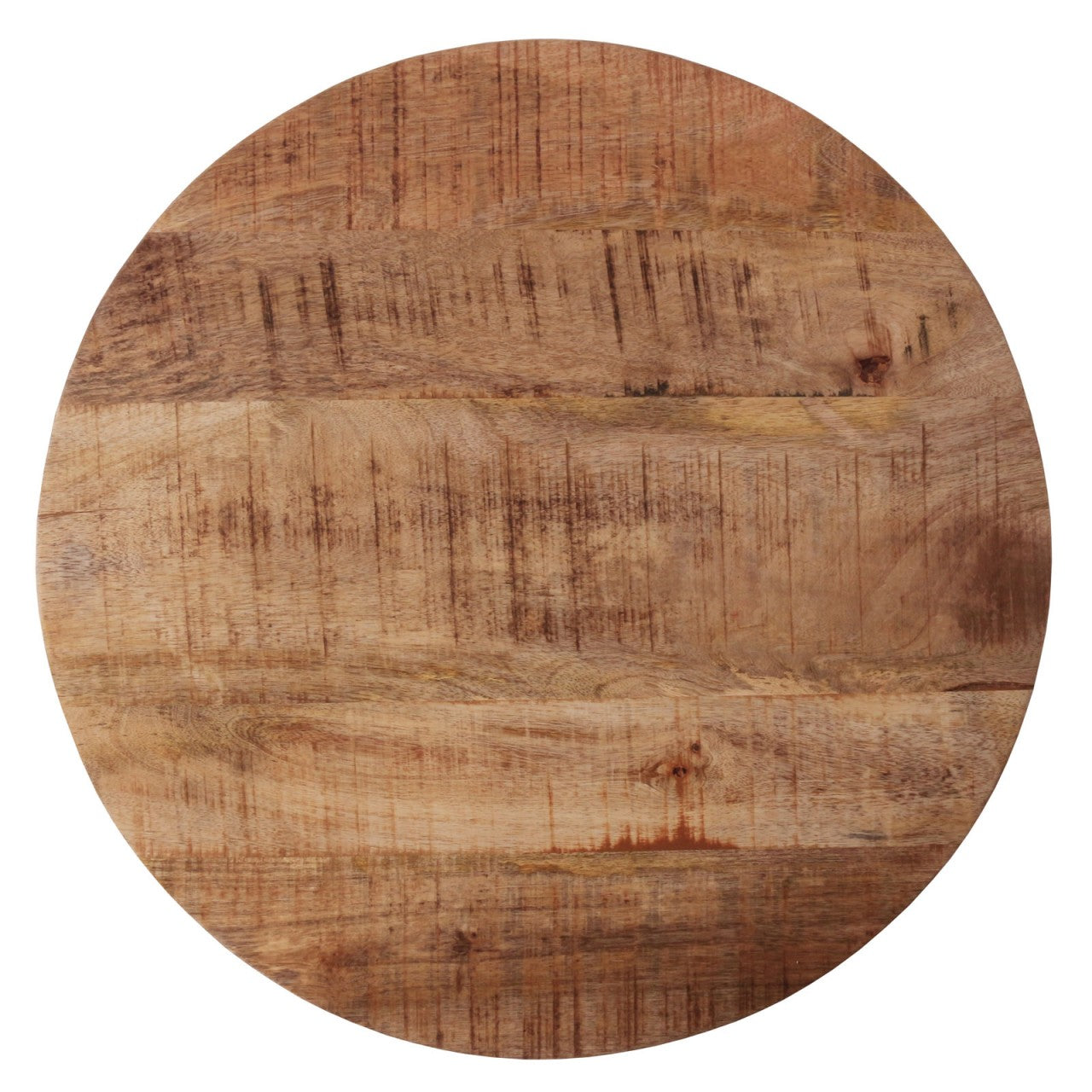 SVJ Salontafel Rond - 55 x 55 x 37 cm - Metaal - Zwart/Lichtbruin