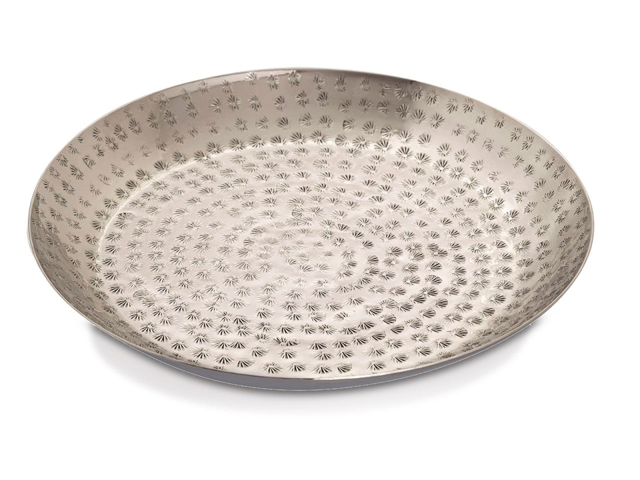 SVJ Schaal Rond - 28 x 28 x 2 cm - Aluminium - Zilver