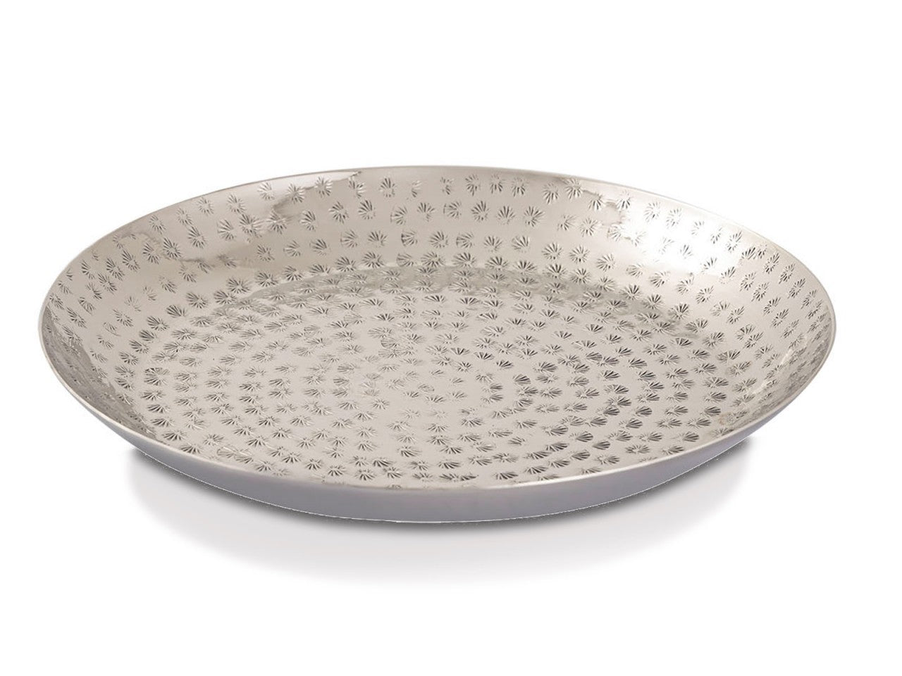 SVJ Schaal Rond - 28 x 28 x 2 cm - Aluminium - Zilver