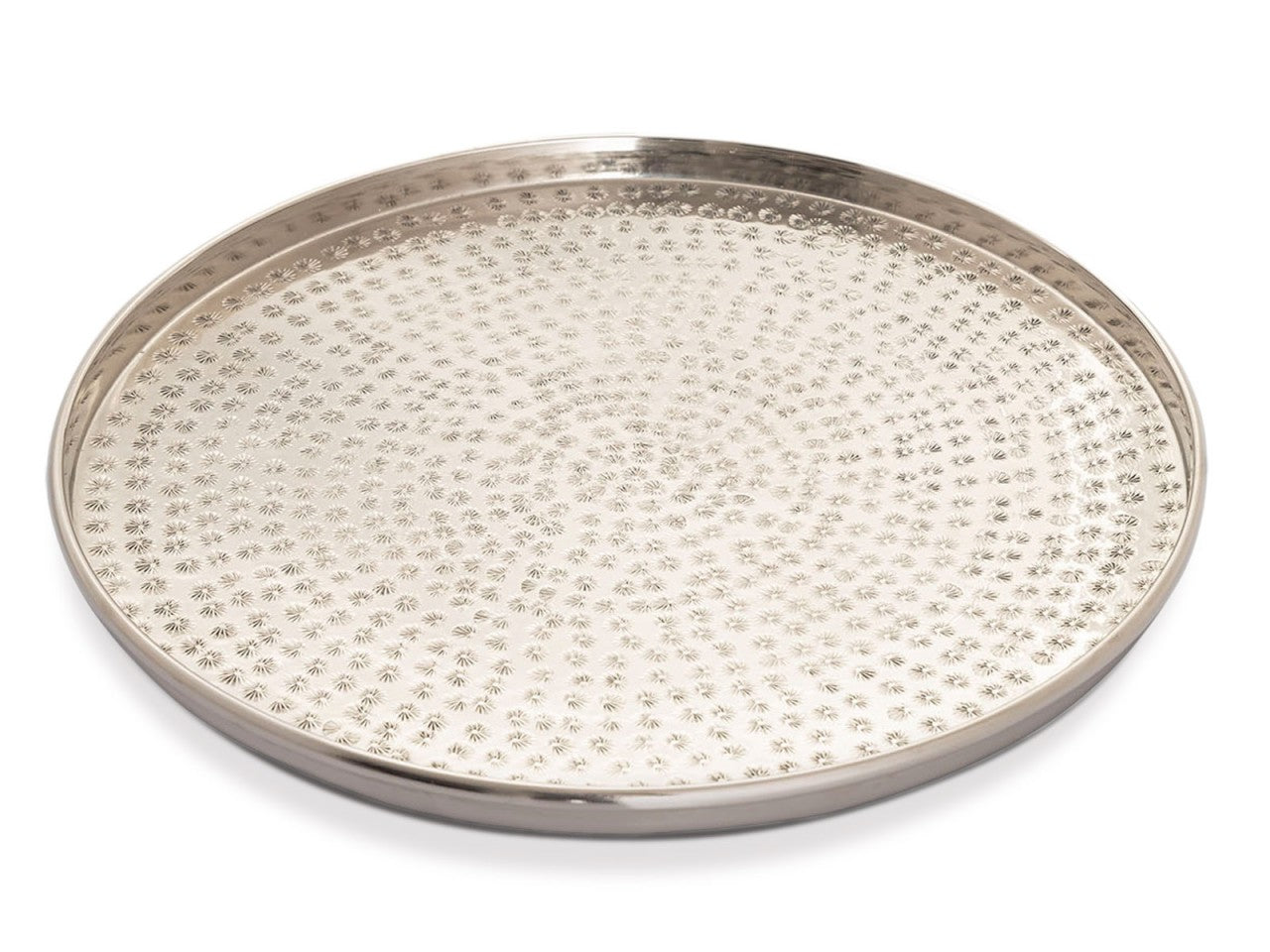 SVJ Schaal Rond - 40 x 40 x 3 cm - Aluminium - Zilver
