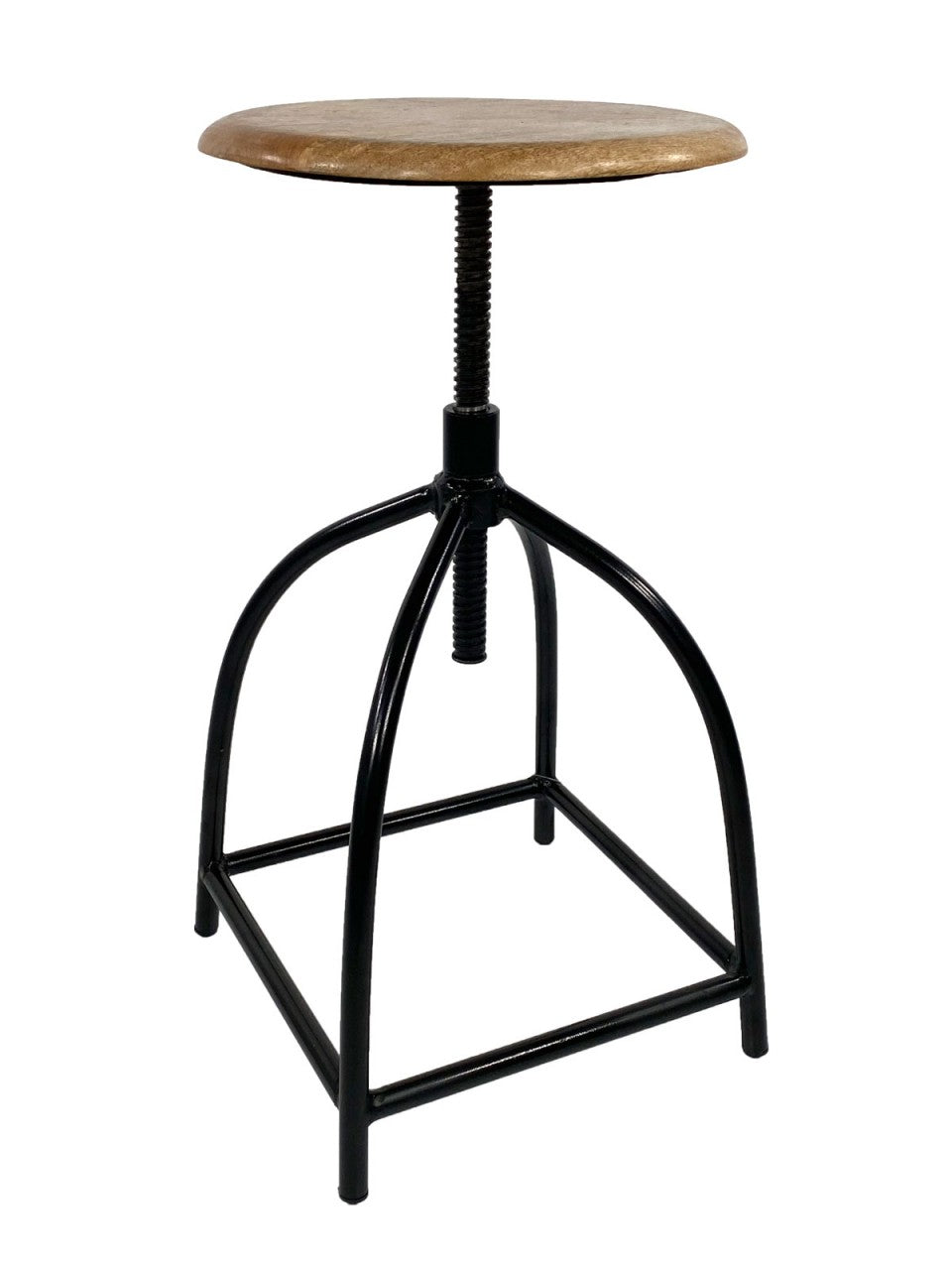 SVJ Kruk Rond - 34 x 34 x 75 cm - Metaal - Zwart