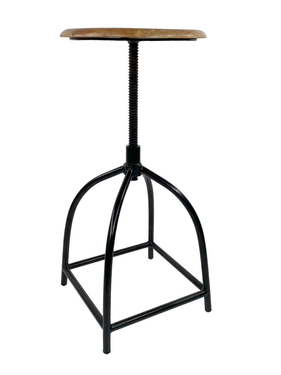 SVJ Kruk Rond - 34 x 34 x 75 cm - Metaal - Zwart