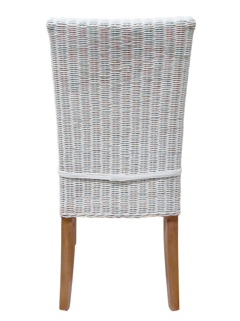 SVJ Eetkamerstoelen - 60x48x98 cm - Rotan - Wit - Set van 6