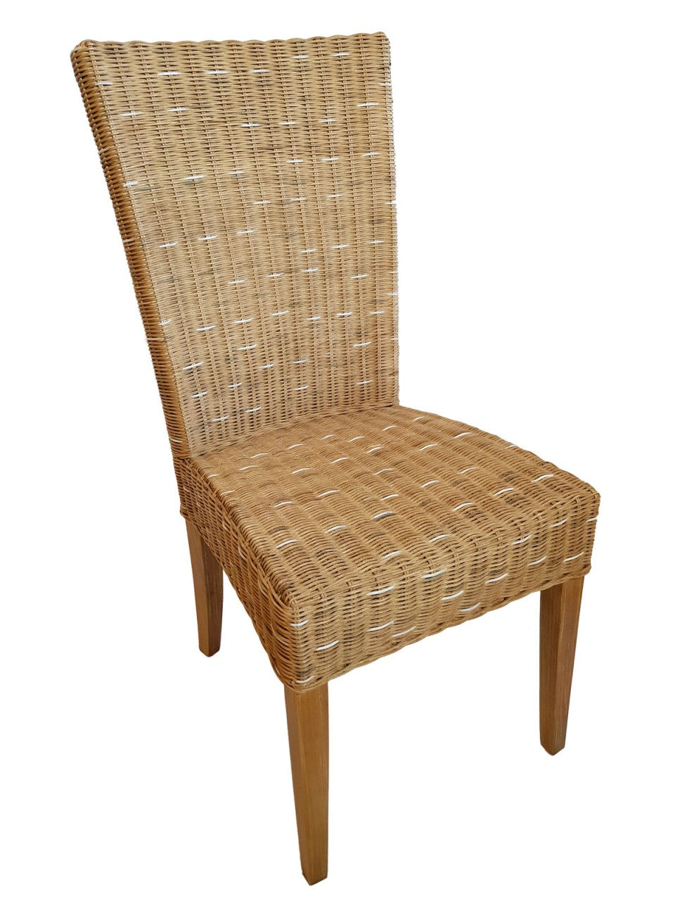 SVJ Eetkamerstoelen - 60x48x98 cm - Rotan - Lichtbruin - Set van 4