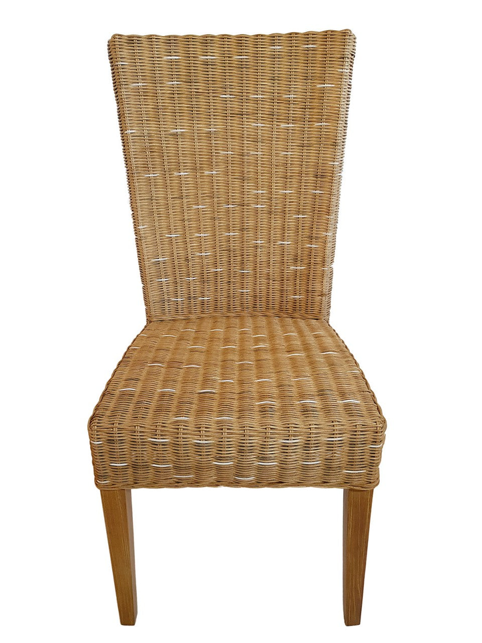 SVJ Eetkamerstoelen - 60x48x98 cm - Rotan - Lichtbruin - Set van 4