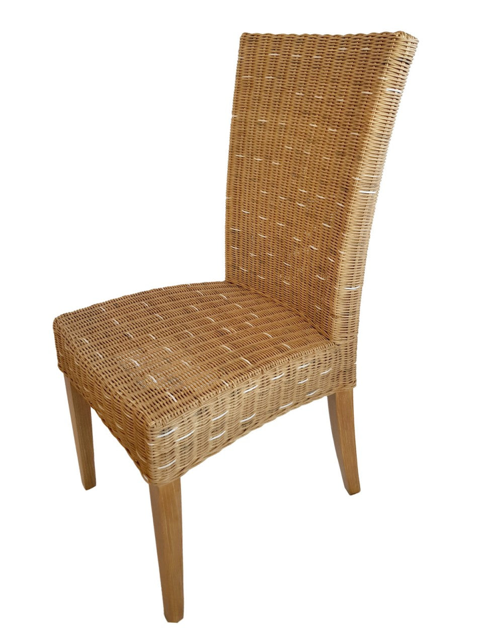 SVJ Eetkamerstoelen - 60x48x98 cm - Rotan - Lichtbruin - Set van 4
