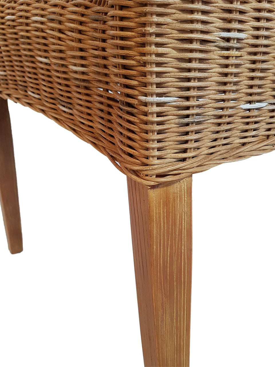 SVJ Eetkamerstoelen - 60x48x98 cm - Rotan - Lichtbruin - Set van 4