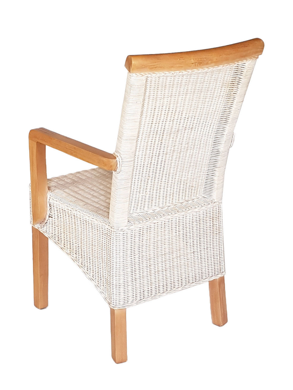 SVJ Eetkamerstoelen Rechthoekig - 47x54x97 cm - Wit/Bruin - Set van 2