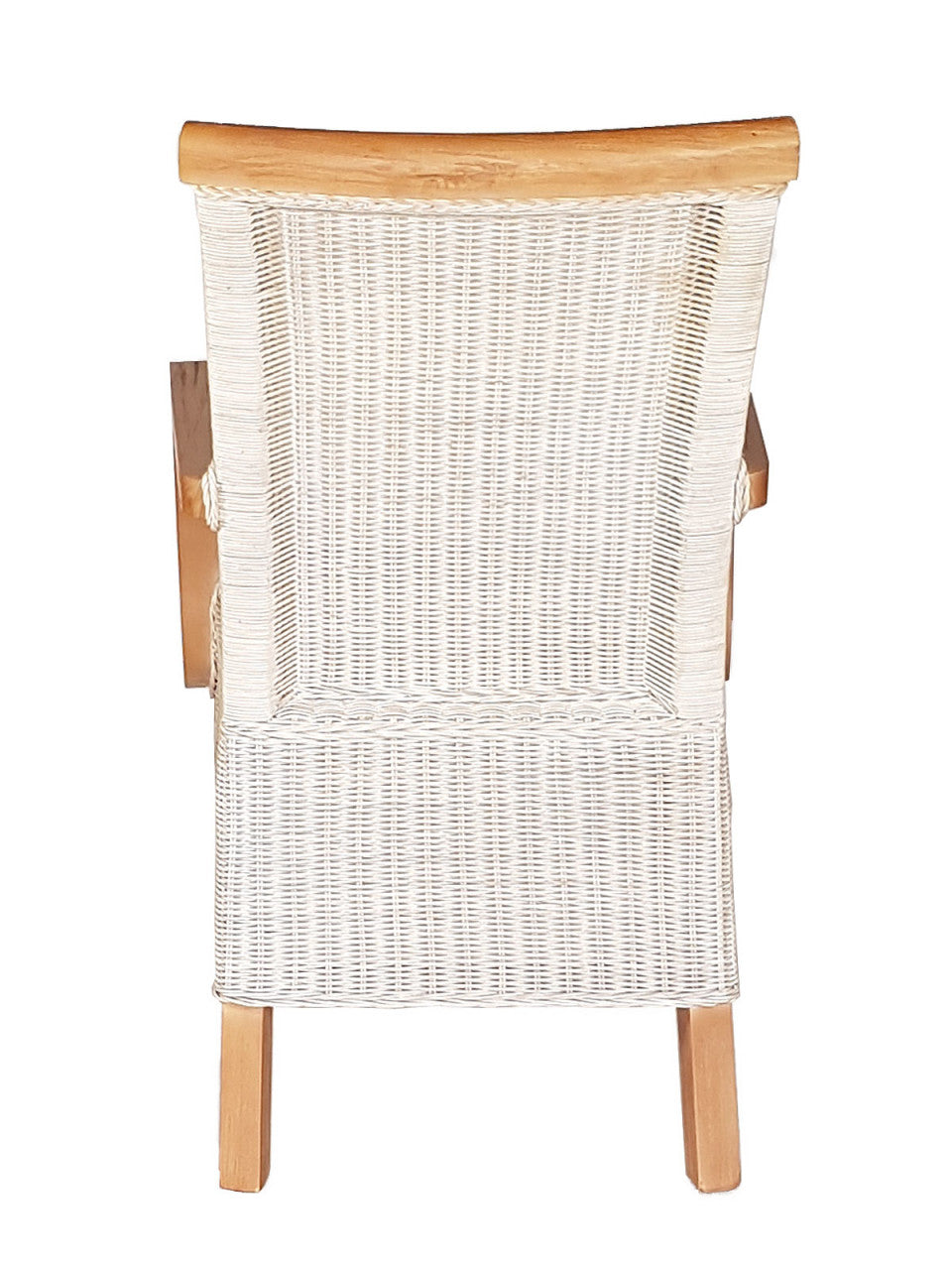 SVJ Eetkamerstoelen Rechthoekig - 47x54x97 cm - Wit/Bruin - Set van 2