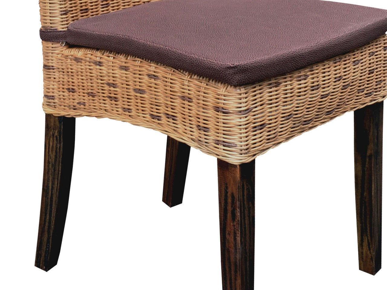 SVJ Eetkamerstoelen - 64x48x98 cm - Rotan - Lichtbruin - Set van 6