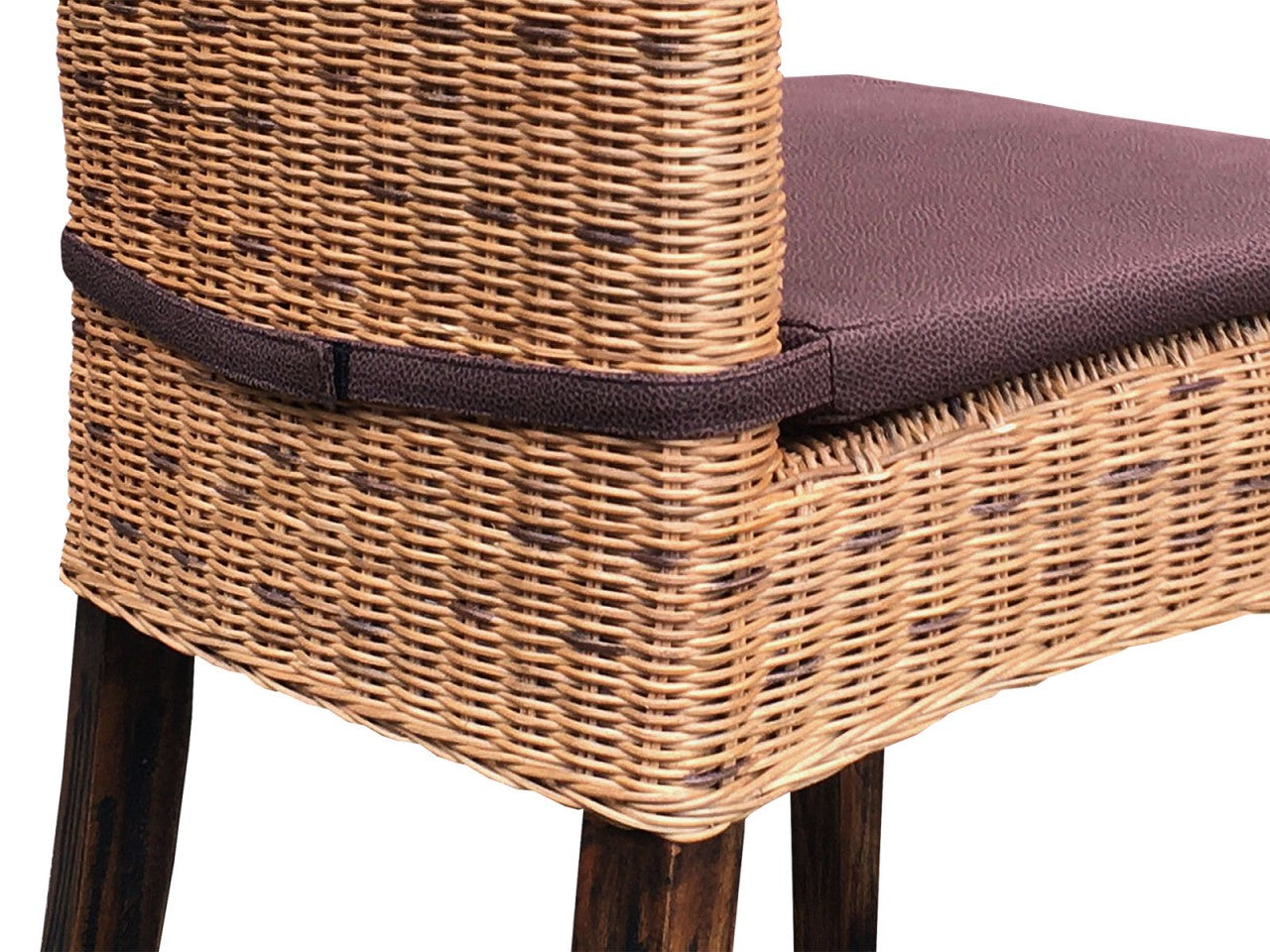 SVJ Eetkamerstoelen - 64x48x98 cm - Rotan - Bruin - Set van 6