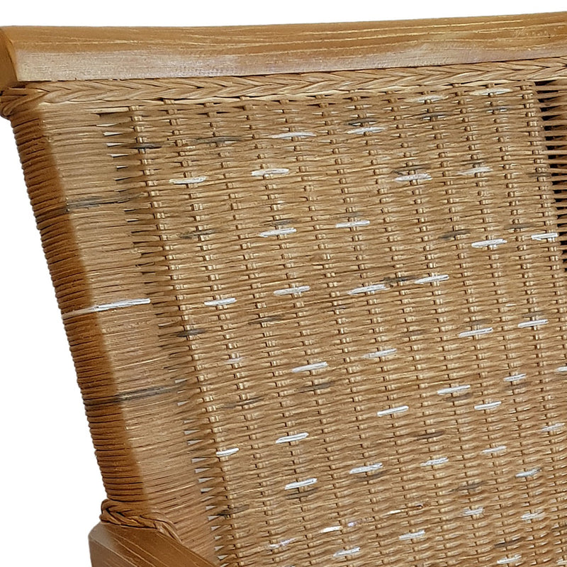 SVJ Eetkamerstoel Rechthoekig - 57 x 54 x 97 cm - Rotan - Bruin