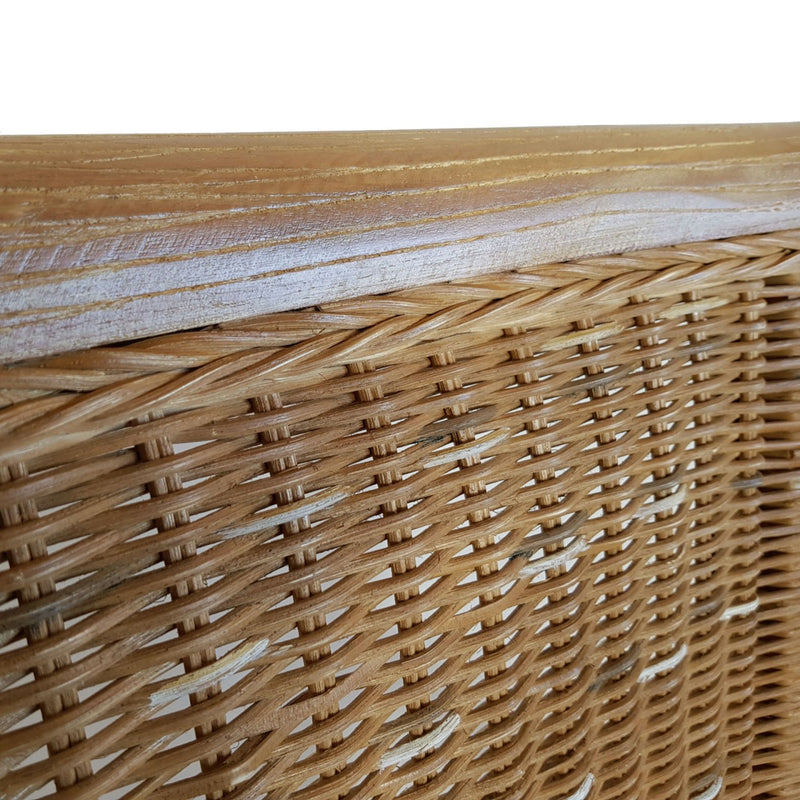 SVJ Eetkamerstoel Rechthoekig - 57 x 54 x 97 cm - Rotan - Bruin