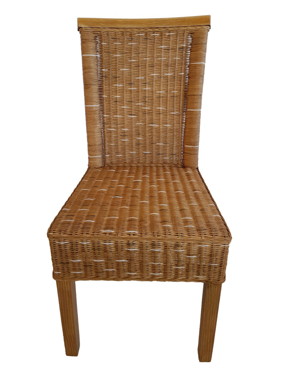 SVJ Eetkamerstoel Rechthoekig - 54 x 47 x 97 cm - Rotan - Bruin
