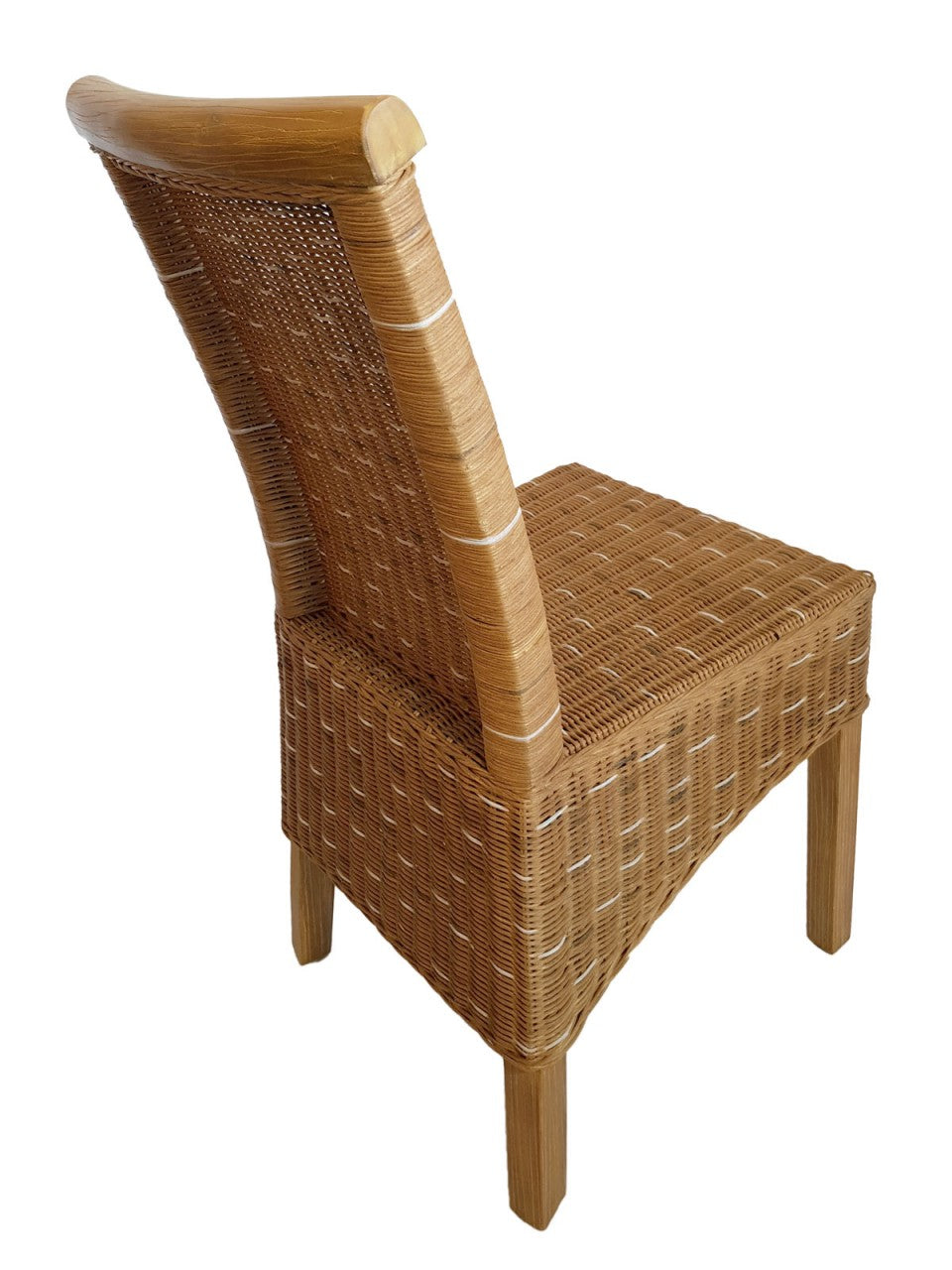 SVJ Eetkamerstoel Rechthoekig - 54 x 47 x 97 cm - Rotan - Bruin