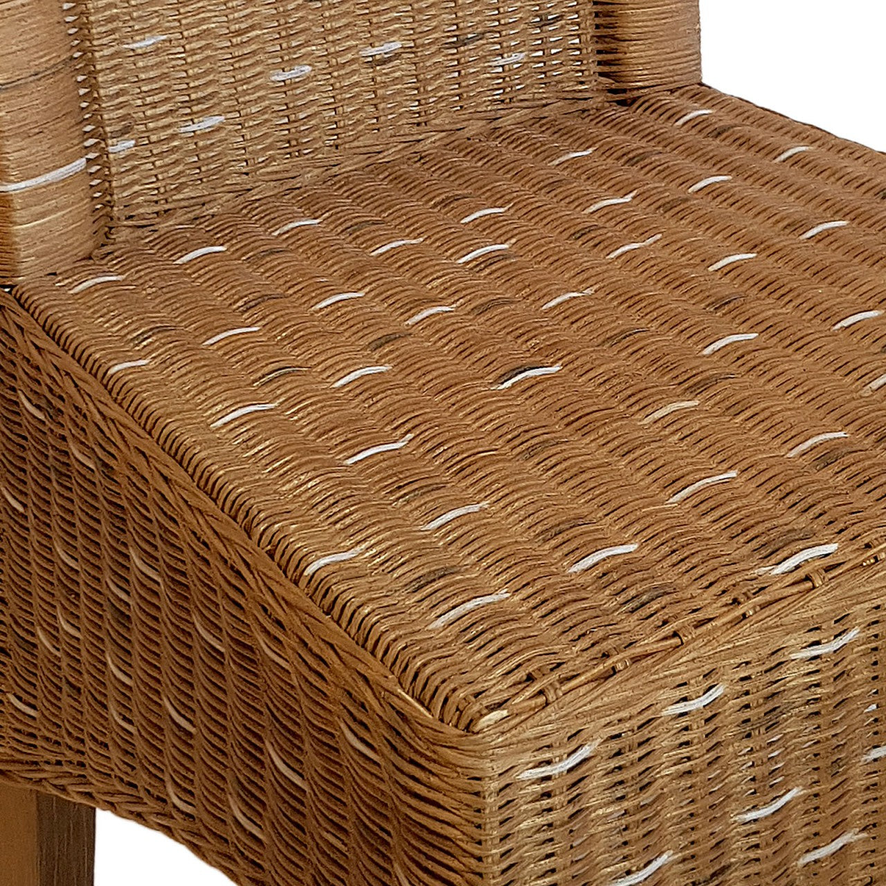 SVJ Eetkamerstoel Rechthoekig - 54 x 47 x 97 cm - Rotan - Bruin
