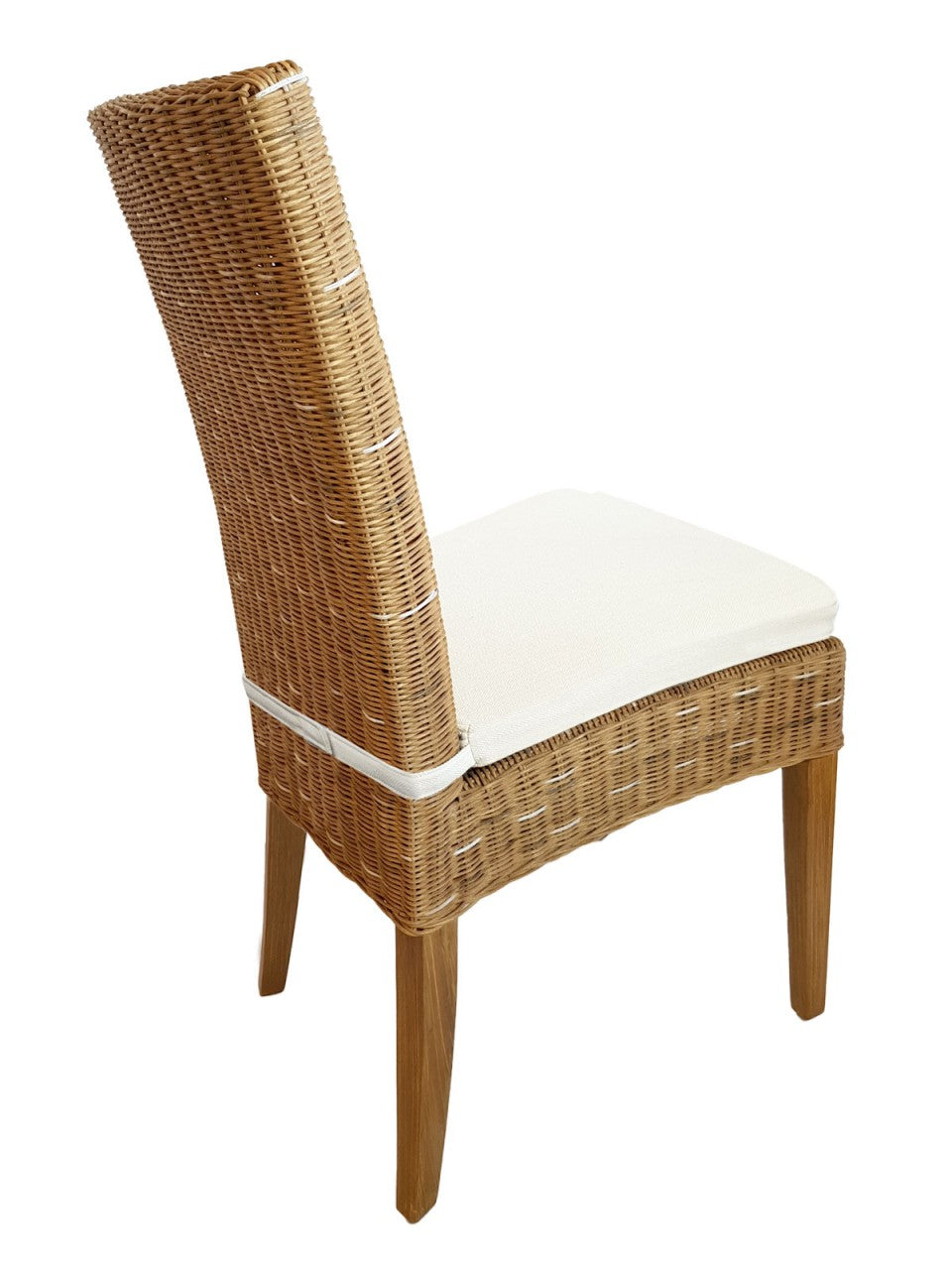 SVJ Eetkamerstoel Rechthoekig - 60 x 48 x 98 cm - Rotan - Lichtbruin