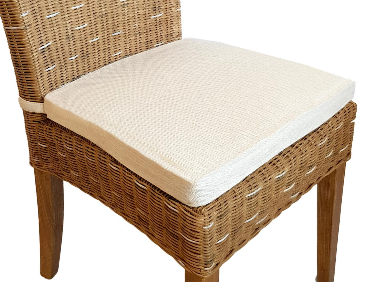SVJ Eetkamerstoel Rechthoekig - 60 x 48 x 98 cm - Rotan - Lichtbruin