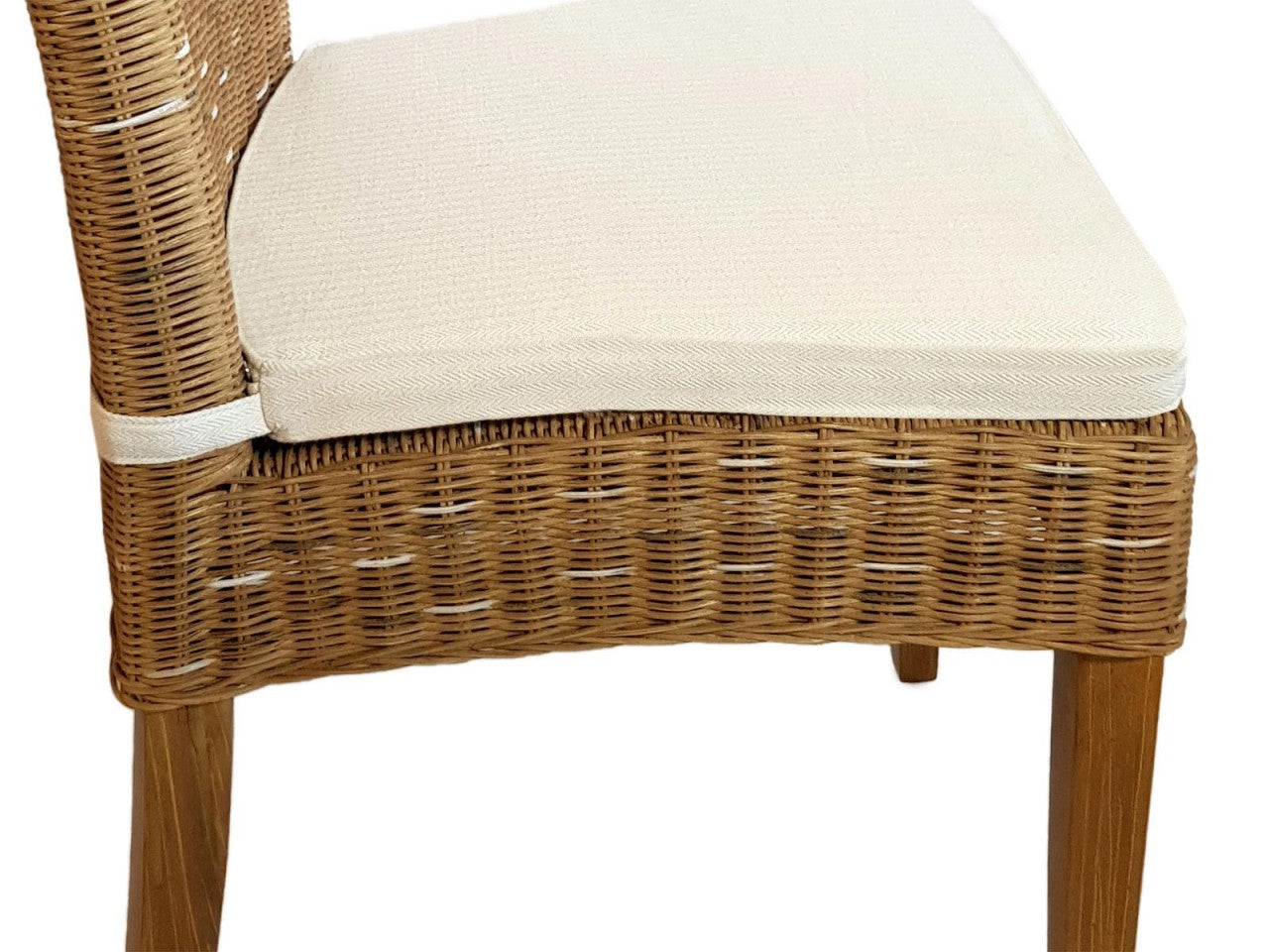 SVJ Eetkamerstoel Rechthoekig - 60 x 48 x 98 cm - Rotan - Lichtbruin