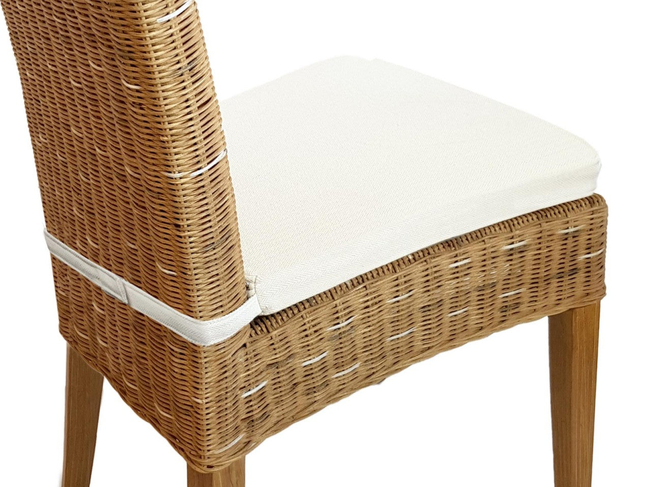 SVJ Eetkamerstoel Rechthoekig - 60 x 48 x 98 cm - Rotan - Lichtbruin